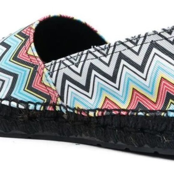 MISSONI 'Zig-Zag' Men's Canvas Espadrille Chevron US 8/9 EU 42 MSRP USD $380 NIB - Picture 10 of 16